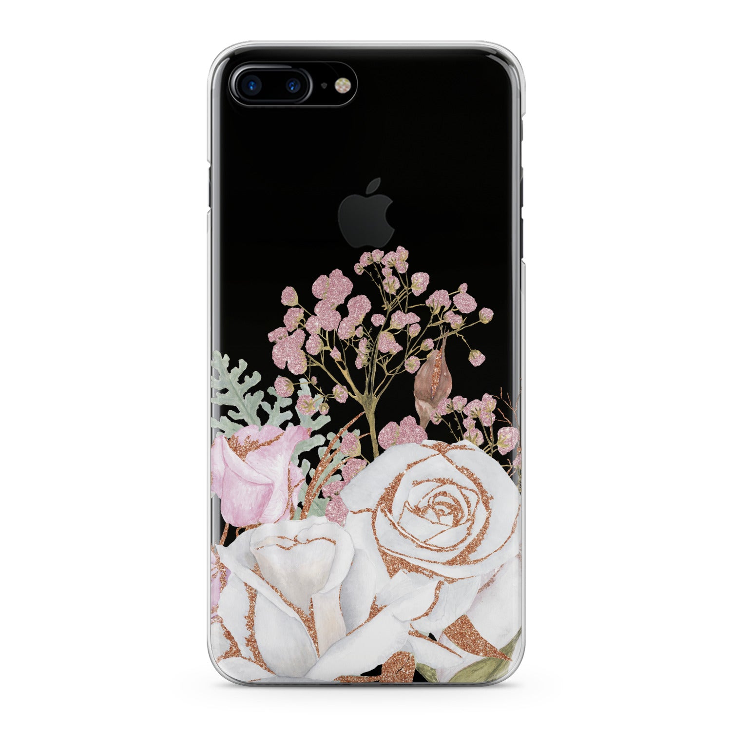 Lex Altern White Rose Pattern Phone Case for your iPhone & Android phone.