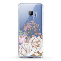Lex Altern TPU Silicone Phone Case White Rose Pattern