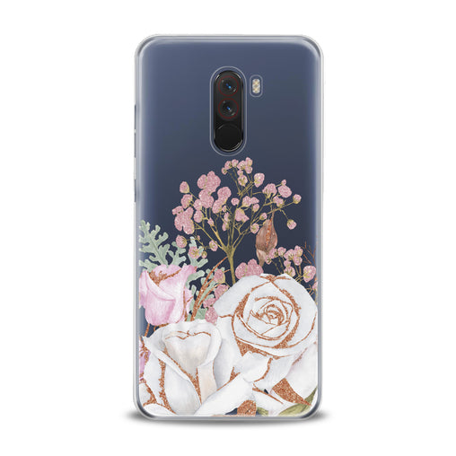 Lex Altern White Rose Pattern Xiaomi Redmi Mi Case
