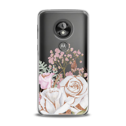 Lex Altern White Rose Pattern Motorola Case