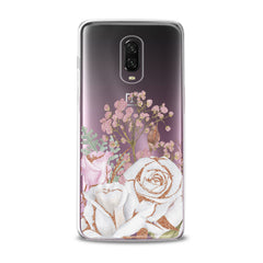 Lex Altern TPU Silicone Phone Case White Rose Pattern