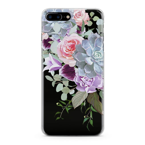 Lex Altern Purple Floral Pattern Phone Case for your iPhone & Android phone.