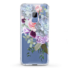 Lex Altern TPU Silicone Phone Case Purple Floral Pattern