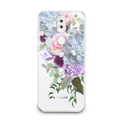 Lex Altern TPU Silicone Asus Zenfone Case Purple Floral Pattern