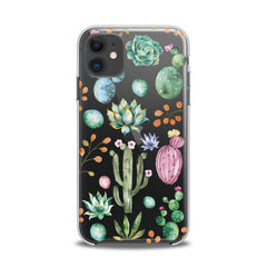 Lex Altern TPU Silicone iPhone Case Green Cactuses