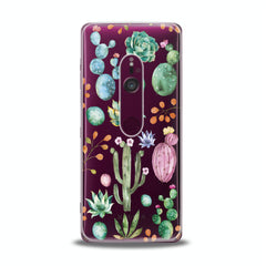 Lex Altern TPU Silicone Sony Xperia Case Green Cactuses