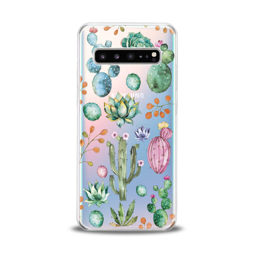 Lex Altern Green Cactuses Samsung Galaxy Case