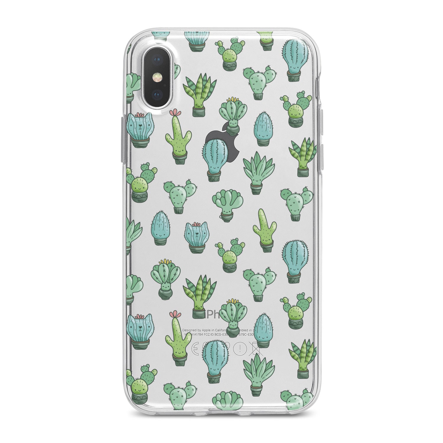 Lex Altern Cute Cactus Patern Phone Case for your iPhone & Android phone.