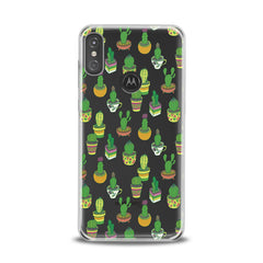 Lex Altern TPU Silicone Motorola Case Cute Green Cactuses