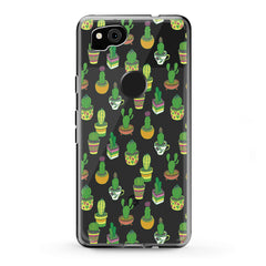 Lex Altern TPU Silicone Google Pixel Case Cute Green Cactuses