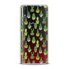 Lex Altern TPU Silicone VIVO Case Cute Green Cactuses