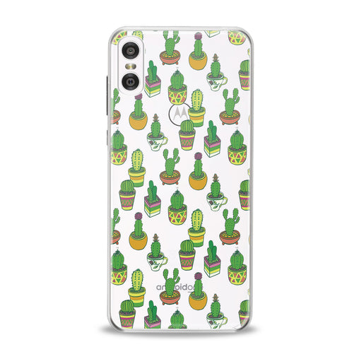 Lex Altern Cute Green Cactuses Motorola Case