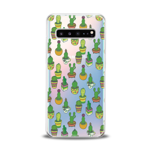 Lex Altern Cute Green Cactuses Samsung Galaxy Case