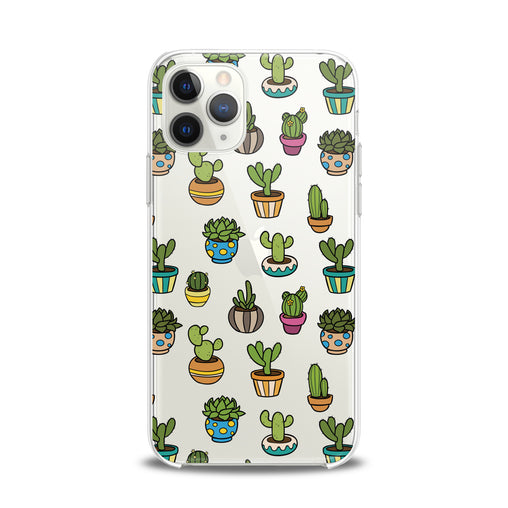Lex Altern TPU Silicone iPhone Case Painted Cactuses