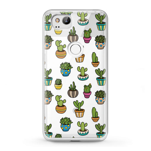 Lex Altern Google Pixel Case Painted Cactuses