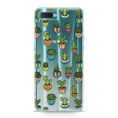 Lex Altern TPU Silicone Oppo Case Painted Cactuses