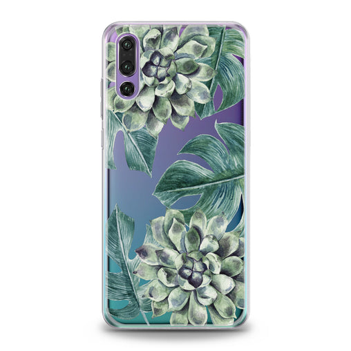 Lex Altern Green Leaves Bloom Huawei Honor Case