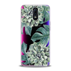 Lex Altern TPU Silicone Oppo Case Green Leaves Bloom