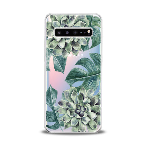 Lex Altern Green Leaves Bloom Samsung Galaxy Case