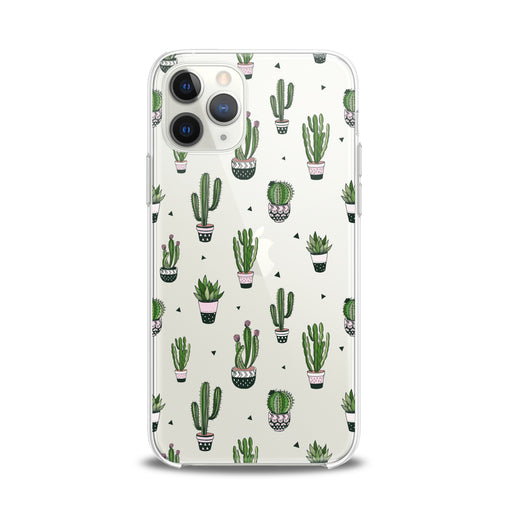 Lex Altern TPU Silicone iPhone Case Simple Green Cactus