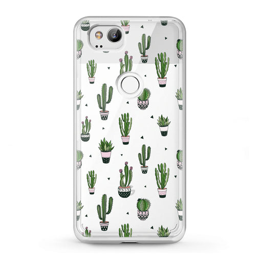 Lex Altern Google Pixel Case Simple Green Cactus