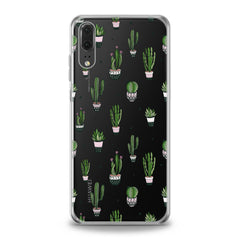 Lex Altern TPU Silicone Huawei Honor Case Simple Green Cactus