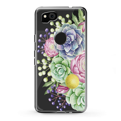 Lex Altern Google Pixel Case Colorful Flowers