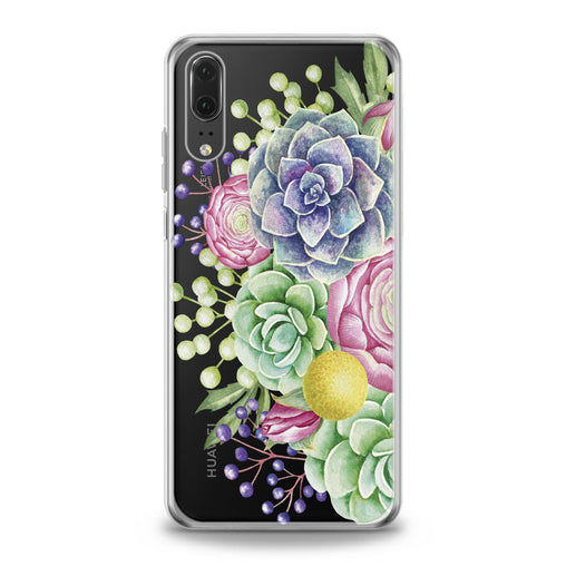 Lex Altern Colorful Flowers Huawei Honor Case