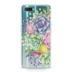Lex Altern TPU Silicone Oppo Case Colorful Flowers