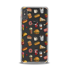 Lex Altern TPU Silicone Motorola Case Tasty Food Pattern