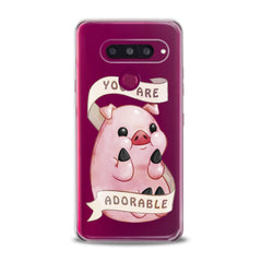Lex Altern TPU Silicone Phone Case Cute Pink Pig