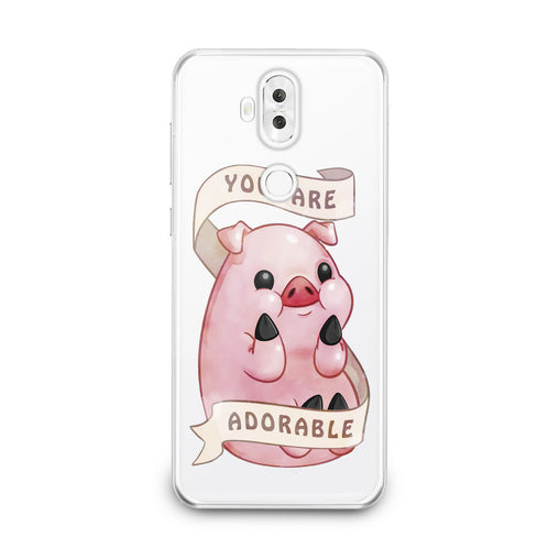 Lex Altern Cute Pink Pig Asus Zenfone Case