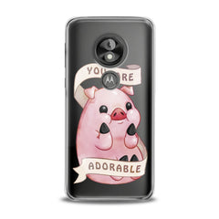 Lex Altern TPU Silicone Phone Case Cute Pink Pig