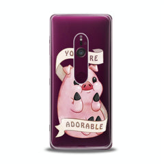 Lex Altern TPU Silicone Sony Xperia Case Cute Pink Pig