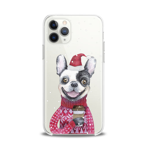 Lex Altern TPU Silicone iPhone Case Happy Dog Santa