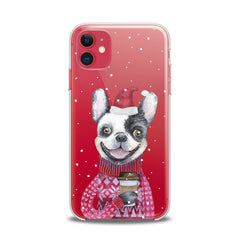 Lex Altern TPU Silicone iPhone Case Happy Dog Santa