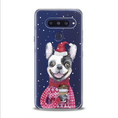 Lex Altern TPU Silicone LG Case Happy Dog Santa