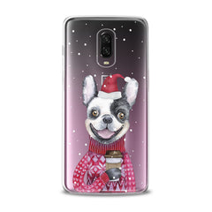 Lex Altern TPU Silicone OnePlus Case Happy Dog Santa