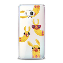 Lex Altern TPU Silicone HTC Case Funny Yellow Llama
