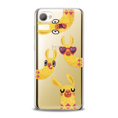 Lex Altern TPU Silicone HTC Case Funny Yellow Llama