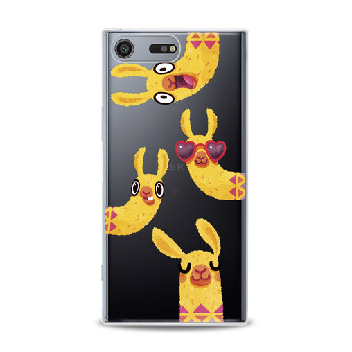Lex Altern Funny Yellow Llama Sony Xperia Case