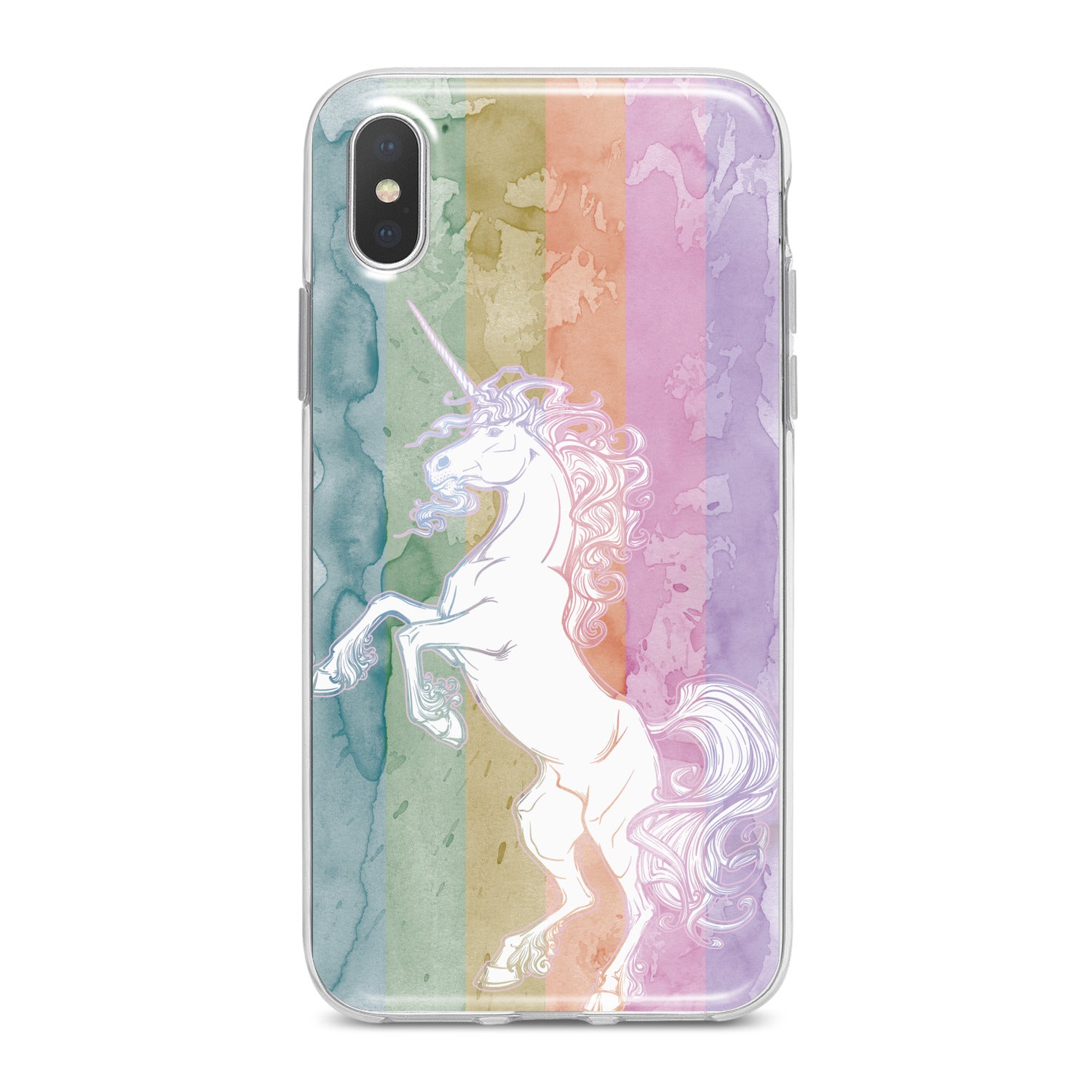Lex Altern Watercolor Cute Unicorn Phone Case for your iPhone & Android phone.
