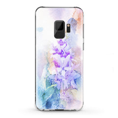 Lex Altern TPU Silicone Samsung Galaxy Case Watercolor Violet Flowers