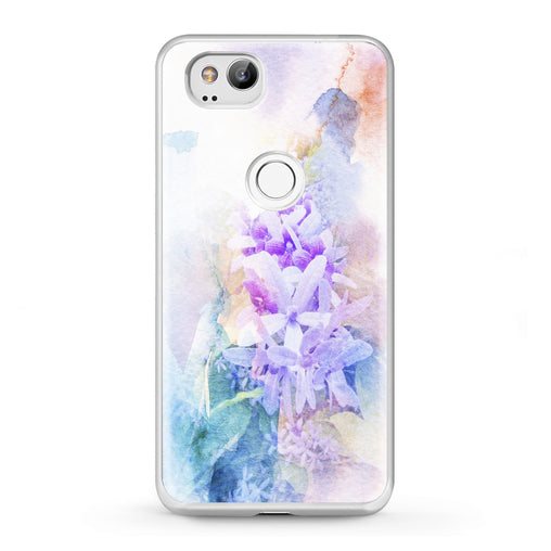 Lex Altern Google Pixel Case Watercolor Violet Flowers