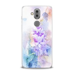 Lex Altern TPU Silicone Phone Case Watercolor Violet Flowers