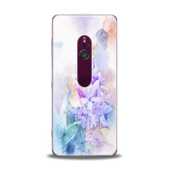 Lex Altern TPU Silicone Sony Xperia Case Watercolor Violet Flowers