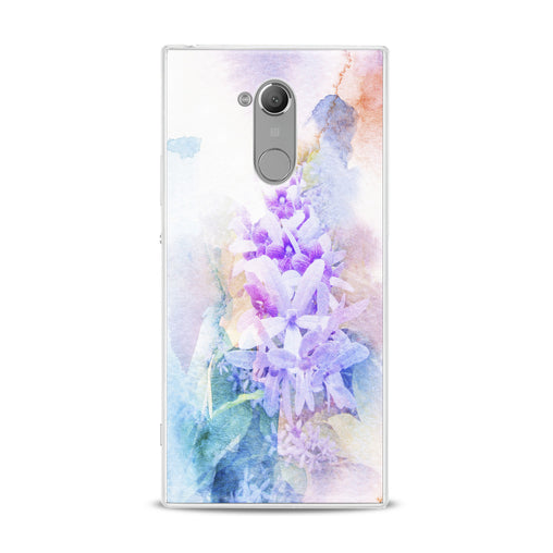 Lex Altern Watercolor Violet Flowers Sony Xperia Case