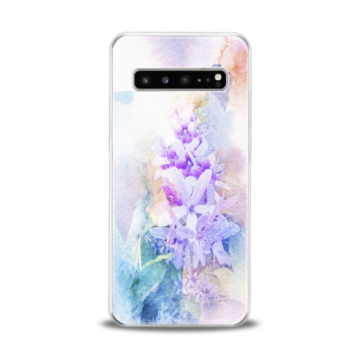 Lex Altern Watercolor Violet Flowers Samsung Galaxy Case