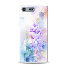 Lex Altern TPU Silicone Sony Xperia Case Watercolor Violet Flowers