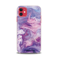 Lex Altern TPU Silicone iPhone Case Abstract Violet Print
